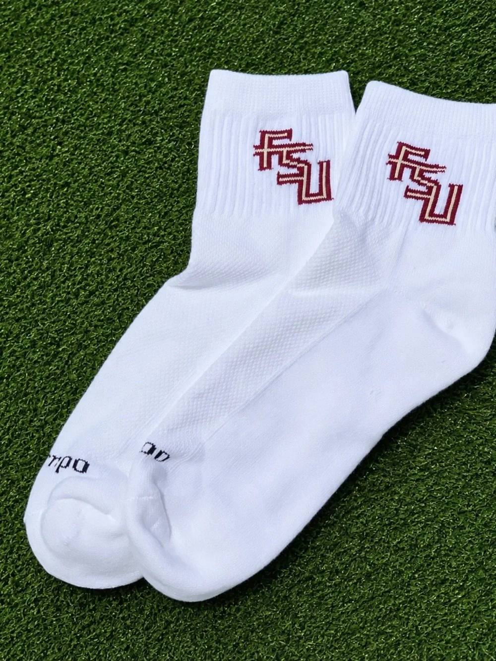 Florida State Seminoles Del Campo Unisex Quarter-Length Socks - White S/M FSU